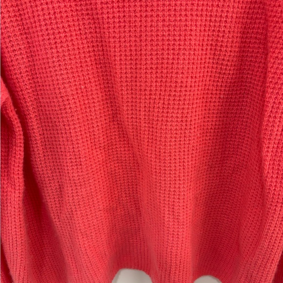 Vineyard Vines Pink Cashmere Seaspun Waffle Knit Mock Neck Sweater Size Large - Picture 7 of 16